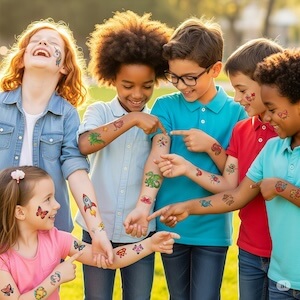 Fiesta con tatuajes